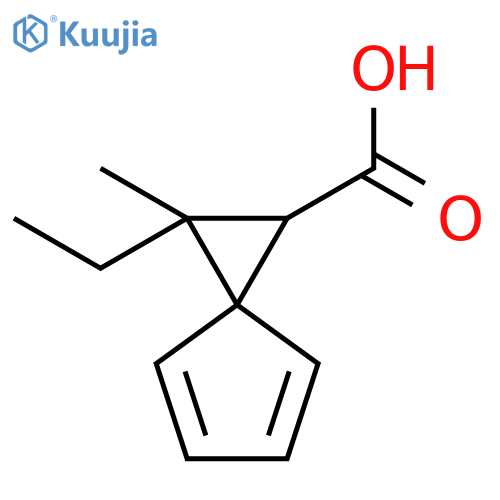 SPIRO[2.4]HEPTA-4,6-DIENE-1-CARBOXYLIC ACID, 2-ETHYL-2-METHYL- structure