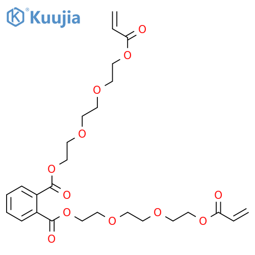 1,2-Benzenedicarboxylic acid,bis[2-[2-[2-[(1-oxo-2-propenyl)oxy]ethoxy]ethoxy]ethyl] ester structure