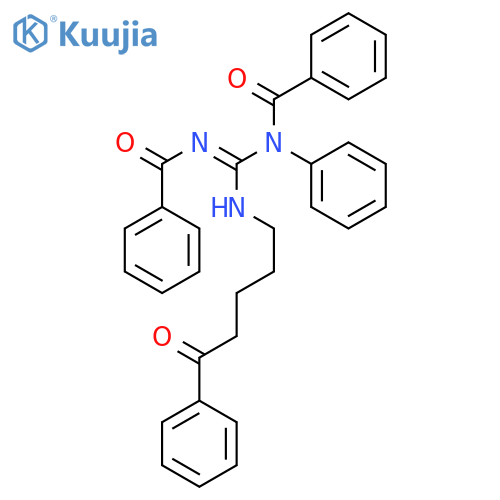 BENZAMIDE, N-[(BENZOYLBUTYLAMINO)(BENZOYLIMINO)METHYL]-N-PHENYL- structure