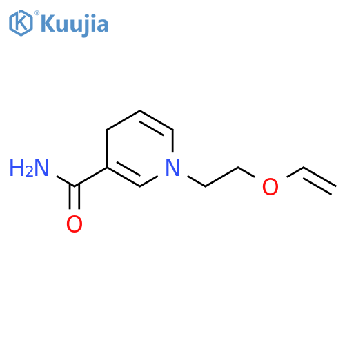 3-Pyridinecarboxamide, 1-[2-(ethenyloxy)ethyl]-1,4-dihydro- structure