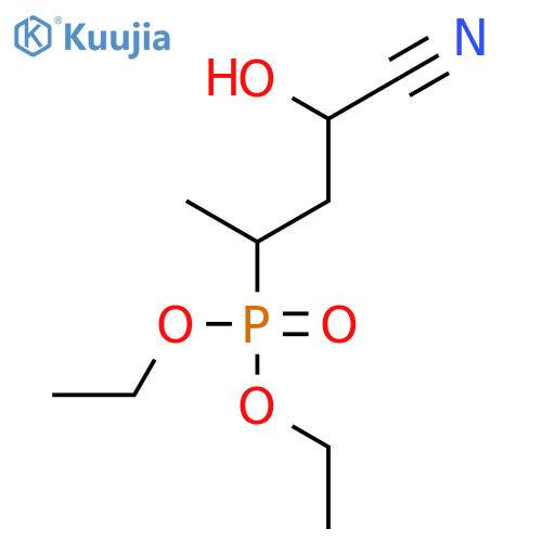 PHOSPHONIC ACID, (3-CYANO-3-HYDROXY-1-METHYLPROPYL)-, DIETHYL ESTER structure