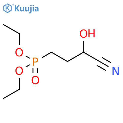 PHOSPHONIC ACID, (3-CYANO-3-HYDROXYPROPYL)-, DIETHYL ESTER structure