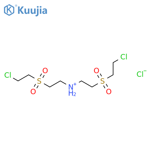 Bis2-(2-chloroethylsulfonyl)ethylazaniumchloride structure