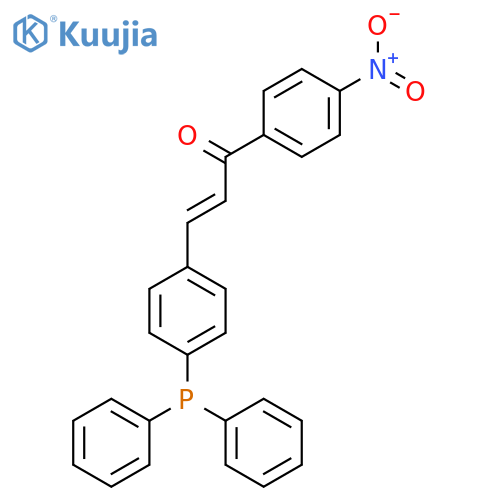 2-PROPEN-1-ONE, 3-[4-(DIPHENYLPHOSPHINO)PHENYL]-1-(4-NITROPHENYL)- structure
