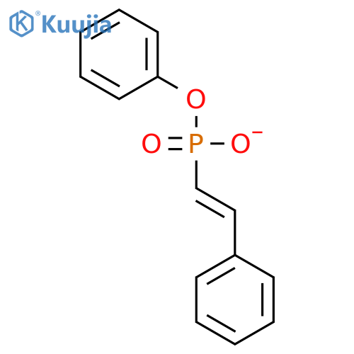 Phosphonic acid, (2-phenylethenyl)-, monophenyl ester structure