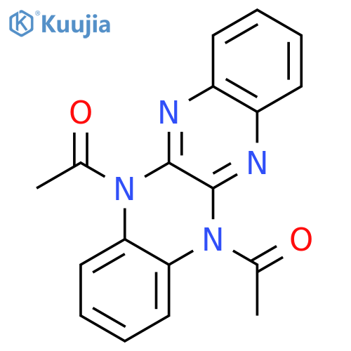 1-(5-acetylquinoxalino[2,3-b]quinoxalin-12-yl)ethanone structure