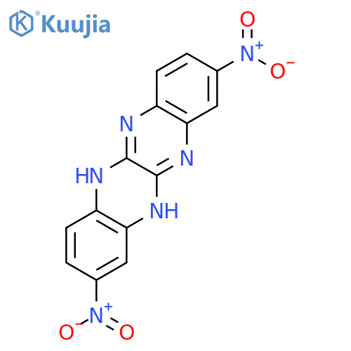 QUINOXALINO[2,3-B]QUINOXALINE, 5,12-DIHYDRO-2,9-DINITRO- structure