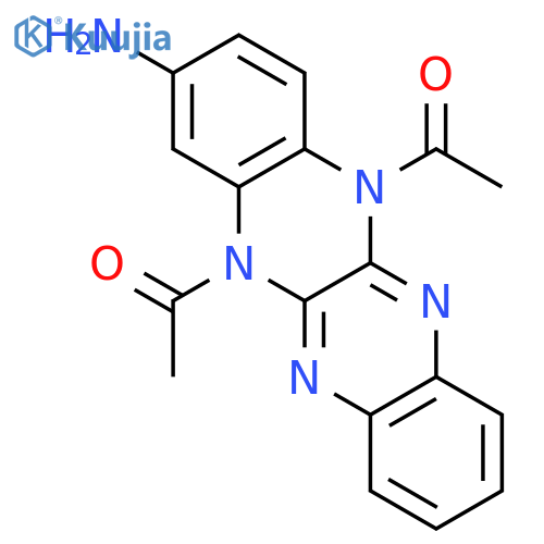 Quinoxalino[2,3-b]quinoxalin-2-amine, 5,12-diacetyl-5,12-dihydro- structure