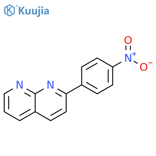 1,8-Naphthyridine, 2-(4-nitrophenyl)- structure