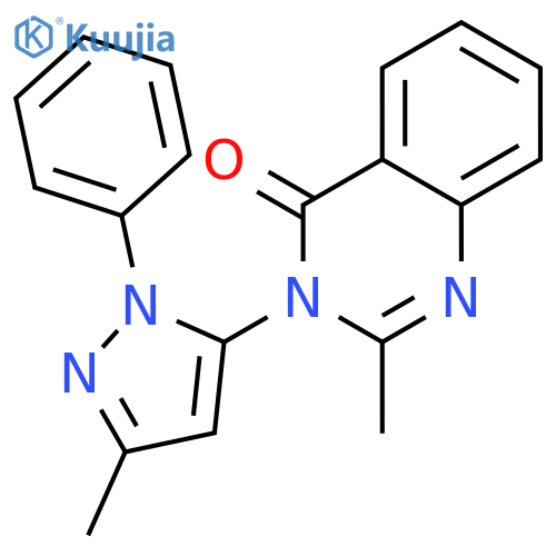 4(3H)-Quinazolinone,2-methyl-3-(3-methyl-1-phenyl-1H-pyrazol-5-yl)- structure