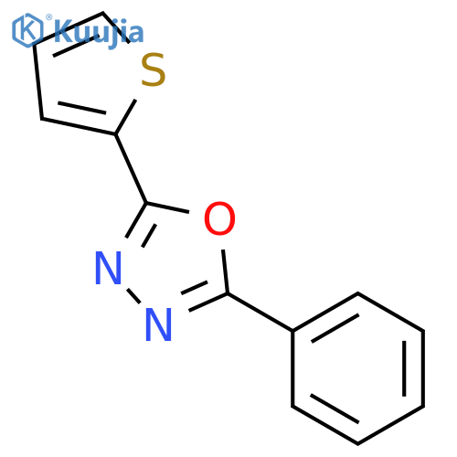 2-(thiophen-2-yl)-5-phenyl-1,3,4-oxadiazole structure