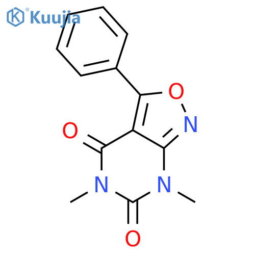 Isoxazolo[3,4-d]pyrimidine-4,6(5H,7H)-dione, 5,7-dimethyl-3-phenyl- structure