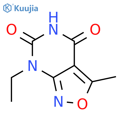 ISOXAZOLO[3,4-D]PYRIMIDINE-4,6(5H,7H)-DIONE, 7-ETHYL-3-METHYL- structure