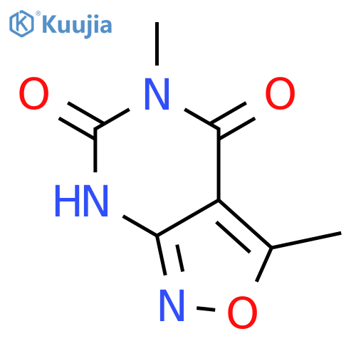 ISOXAZOLO[3,4-D]PYRIMIDINE-4,6(5H,7H)-DIONE, 3,5-DIMETHYL- structure