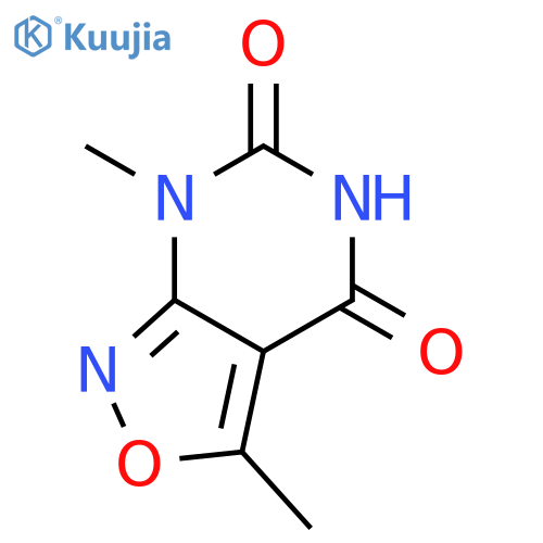 Isoxazolo[3,4-d]pyrimidine-4,6(5H,7H)-dione, 3,7-dimethyl- structure