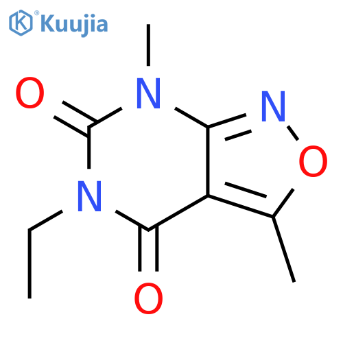 Isoxazolo[3,4-d]pyrimidine-4,6(5H,7H)-dione, 5-ethyl-3,7-dimethyl- structure