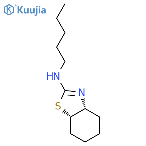 2-Benzothiazolamine, 3a,4,5,6,7,7a-hexahydro-N-pentyl-, cis- structure