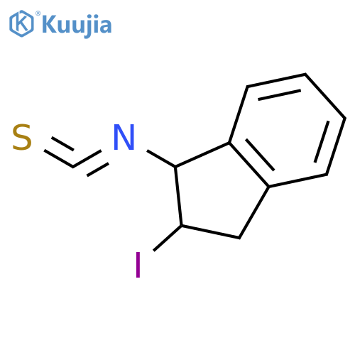 1H-INDENE, 2,3-DIHYDRO-2-IODO-1-ISOTHIOCYANATO- structure