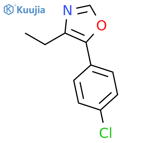 Oxazole, 5-(4-chlorophenyl)-4-ethyl- structure