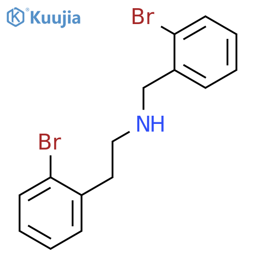 BENZENEETHANAMINE, 2-BROMO-N-[(2-BROMOPHENYL)METHYL]- structure