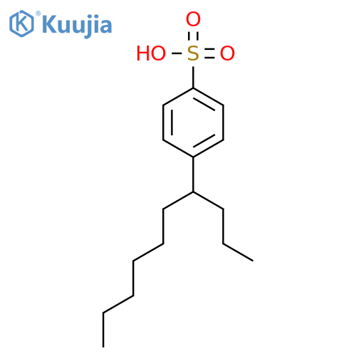 Benzenesulfonic acid, 4-(1-propylheptyl)- structure