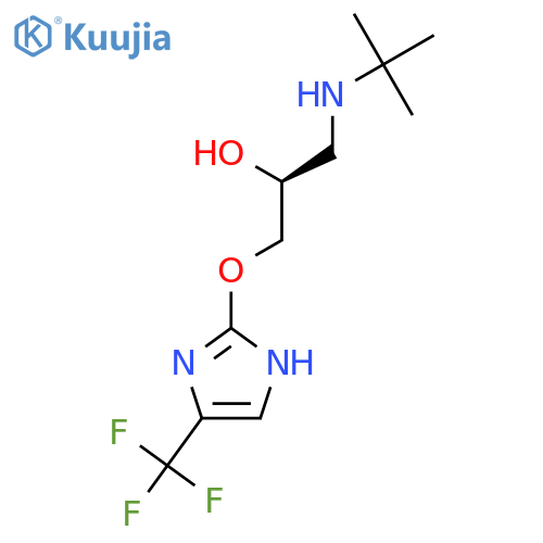 2-PROPANOL, 1-[(1,1-DIMETHYLETHYL)AMINO]-3-[[4-(TRIFLUOROMETHYL)-1H-IMIDAZOL-2-YL]OXY]-, (S)- structure
