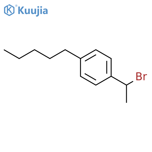 BENZENE, 1-(1-BROMOETHYL)-4-PENTYL- structure