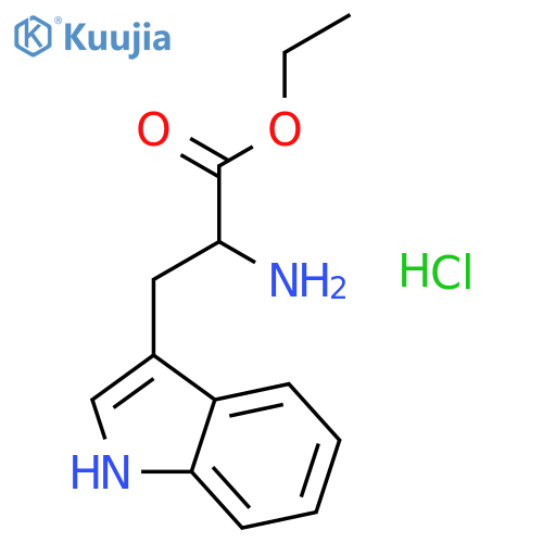 DL-Tryptophan ethyl ester hydrochloride structure