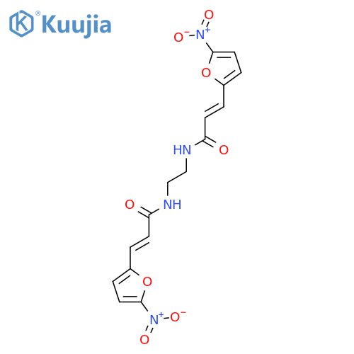2-PROPENAMIDE, N,N'-1,2-ETHANEDIYLBIS[3-(5-NITRO-2-FURANYL)- structure