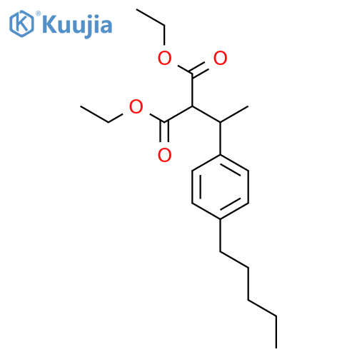 Propanedioic acid, [1-(4-pentylphenyl)ethyl]-, diethyl ester structure