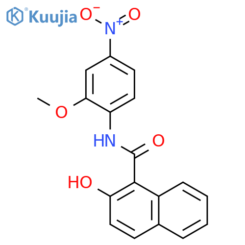 1-NAPHTHALENECARBOXAMIDE, 2-HYDROXY-N-(2-METHOXY-4-NITROPHENYL)- structure