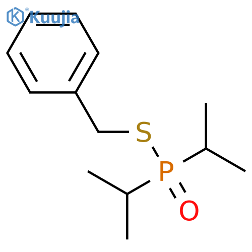 Phosphinothioic acid, bis(1-methylethyl)-, S-(phenylmethyl) ester structure