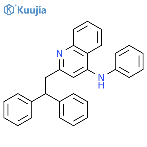 4-QUINOLINAMINE, 2-(2,2-DIPHENYLETHYL)-N-PHENYL- structure