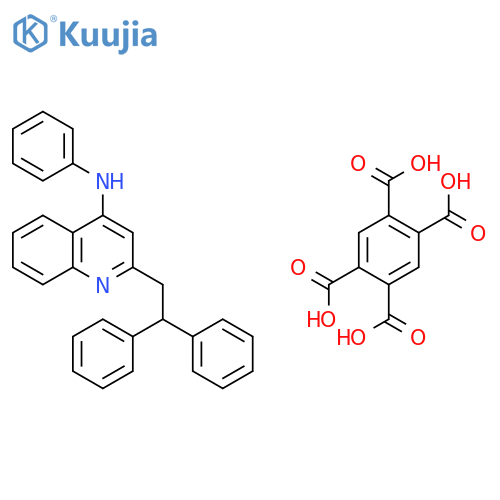 4-QUINOLINAMINE, 2-(2,2-DIPHENYLETHYL)-N-PHENYL-, 1,2,4,5-BENZENETETRACARBOXYLATE (1:1) structure