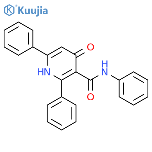 3-Pyridinecarboxamide, 1,4-dihydro-4-oxo-N,2,6-triphenyl- structure