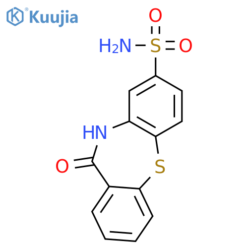 DIBENZO[B,F][1,4]THIAZEPINE-8-SULFONAMIDE, 10,11-DIHYDRO-11-OXO- structure