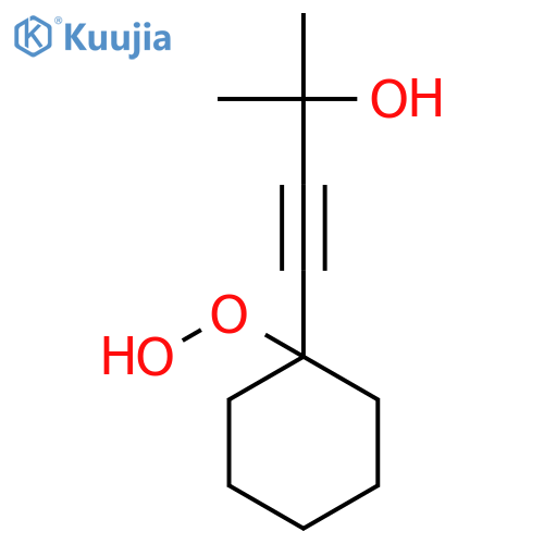 3-BUTYN-2-OL, 4-(1-HYDROPEROXYCYCLOHEXYL)-2-METHYL- structure