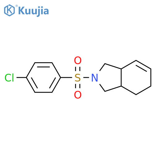 1H-Isoindole, 2-[(4-chlorophenyl)sulfonyl]-2,3,3a,4,5,7a-hexahydro- structure