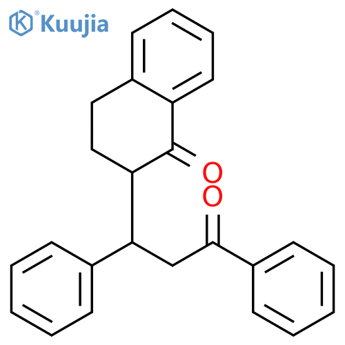 1(2H)-Naphthalenone, 3,4-dihydro-2-(3-oxo-1,3-diphenylpropyl)- structure