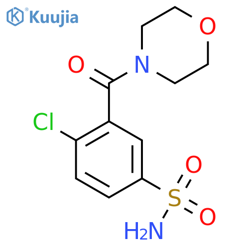 MORPHOLINE, 4-[5-(AMINOSULFONYL)-2-CHLOROBENZOYL]- structure
