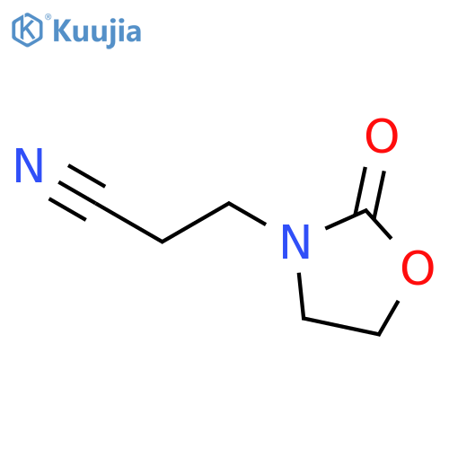 3-(2-oxo-1,3-oxazolidin-3-yl)propanenitrile structure