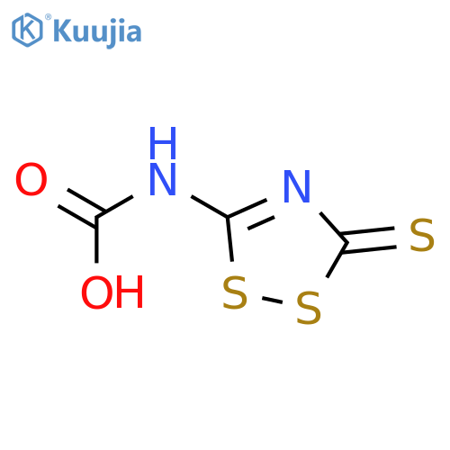 CARBAMIC ACID, (3-THIOXO-3H-1,2,4-DITHIAZOL-5-YL)- structure