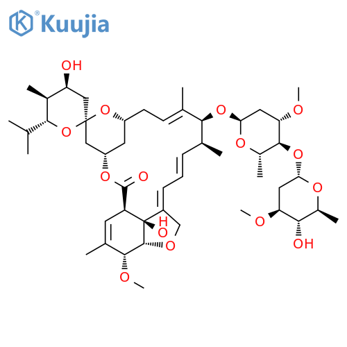 (2aE,4E,8Z)-4',20b-dihydroxy-20-methoxy-5',6,8,19-tetramethyl-6'-(1-methylethyl)-17-oxo-3',4',5',6,6',10,11,14,15,17,17a,20,20a,20b-tetradecahydro-2H,7H-spiro[11,15-methanofuro[4,3,2-pq][2,6]benzodioxacyclooctadecine-13,2'-pyran]-7-yl 2,6-dideoxy-4-O-(2,6 structure