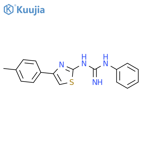 GUANIDINE, N-[4-(4-METHYLPHENYL)-2-THIAZOLYL]-N'-PHENYL- structure
