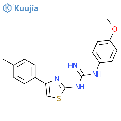 GUANIDINE, N-(4-METHOXYPHENYL)-N'-[4-(4-METHYLPHENYL)-2-THIAZOLYL]- structure