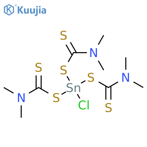 Stannane, chlorotris[[(dimethylamino)thioxomethyl]thio]- structure