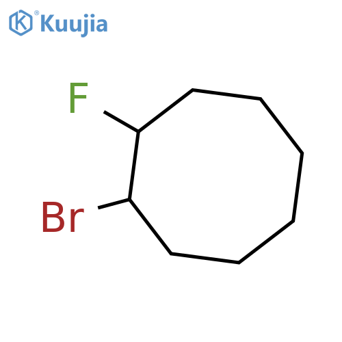 Cyclooctane, 1-bromo-2-fluoro- structure