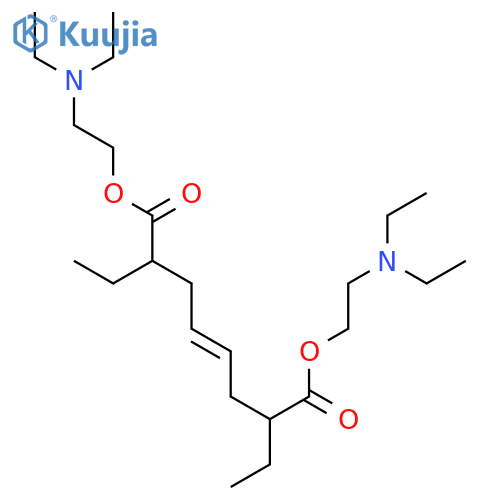 4-Octenedioic acid, 2,7-diethyl-, bis[2-(diethylamino)ethyl] ester structure