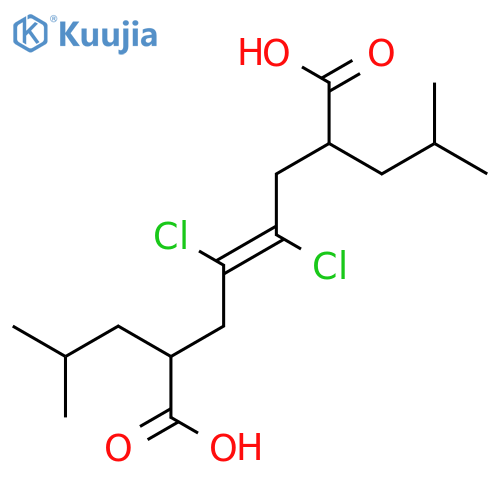 4-Octenedioic acid, 4,5-dichloro-2,7-bis(2-methylpropyl)- structure