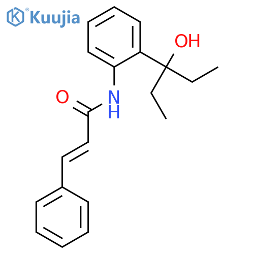 2-Propenamide, N-[2-(1-ethyl-1-hydroxypropyl)phenyl]-3-phenyl- structure